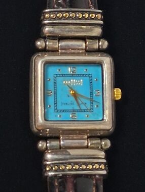 Ecclissi Sterling Silver Blue Dial Bracelet Watch